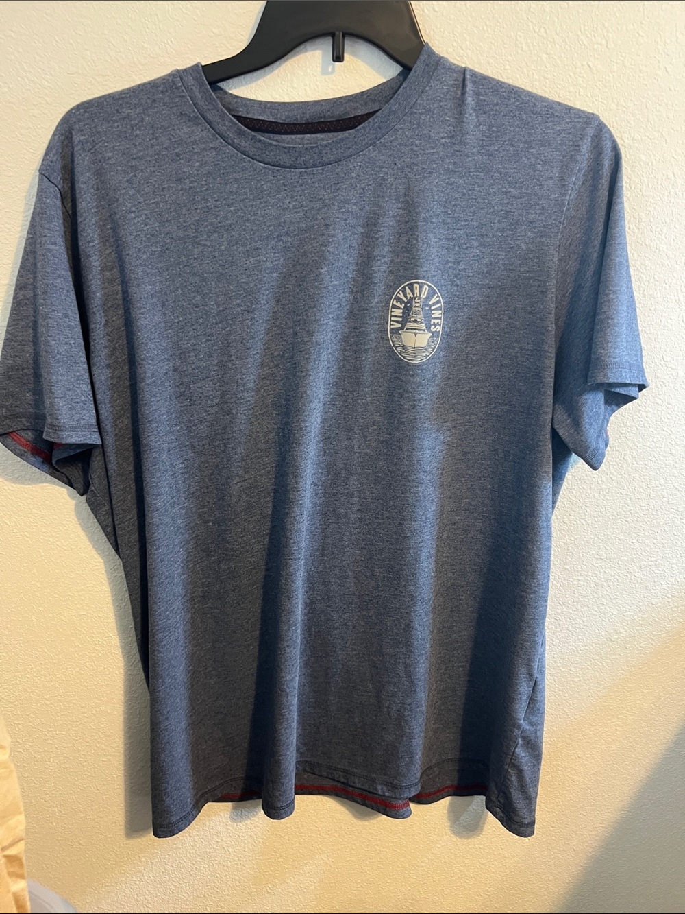 Vineyard Vines Blue Heather Short-Sleeve Crew Tee
